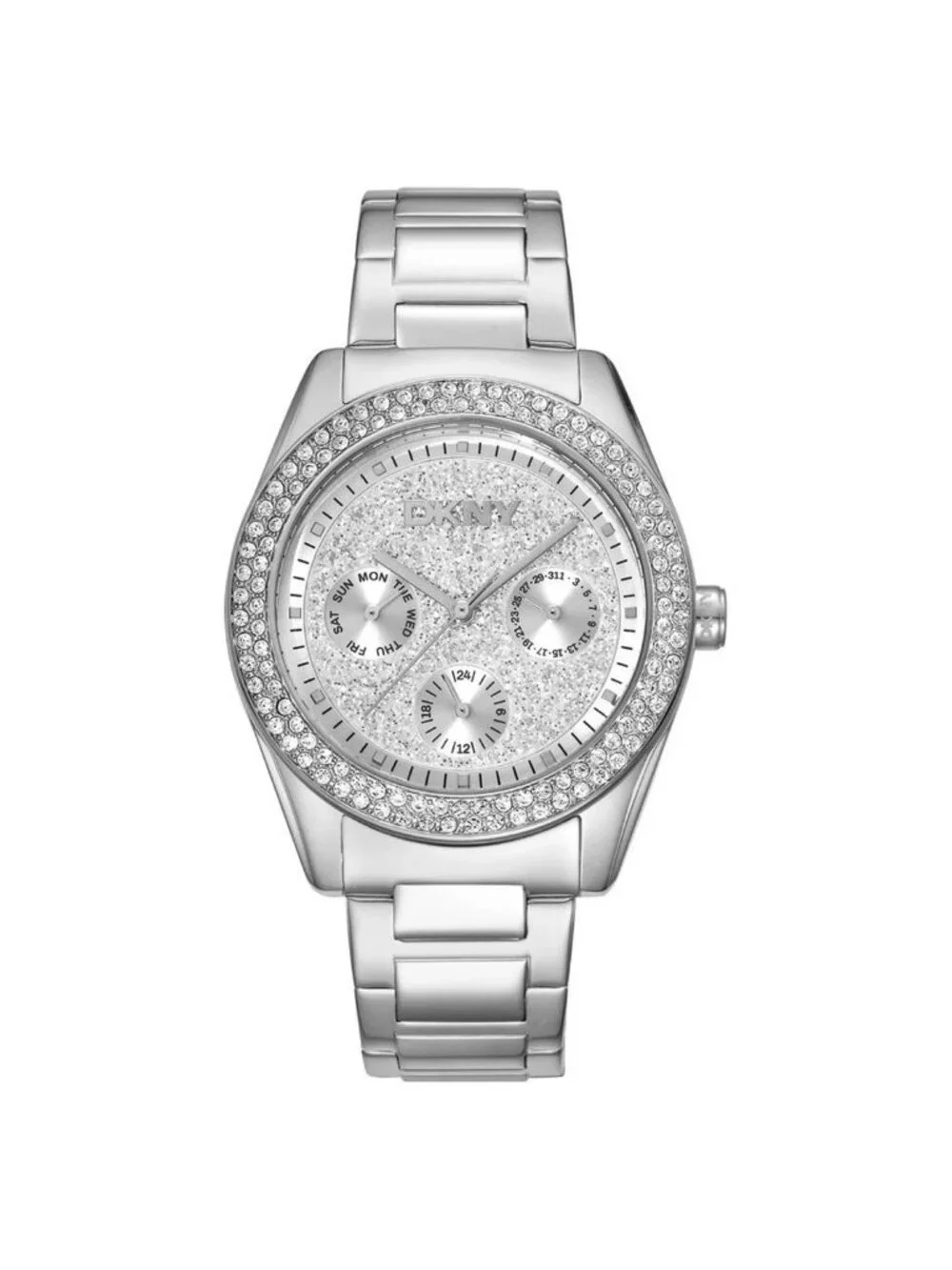 NWT DKNY Fashion Silver-tone Dial Ladies Watch